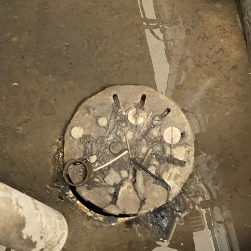 Basement floor drain clogged