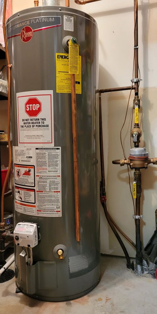 Water heater and pipes